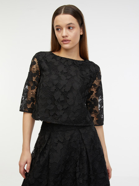 Orsay Črna ženska čipkasta bluza ORSAY