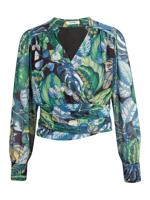 Orsay Zelena ženska vzorčasta bluza ORSAY