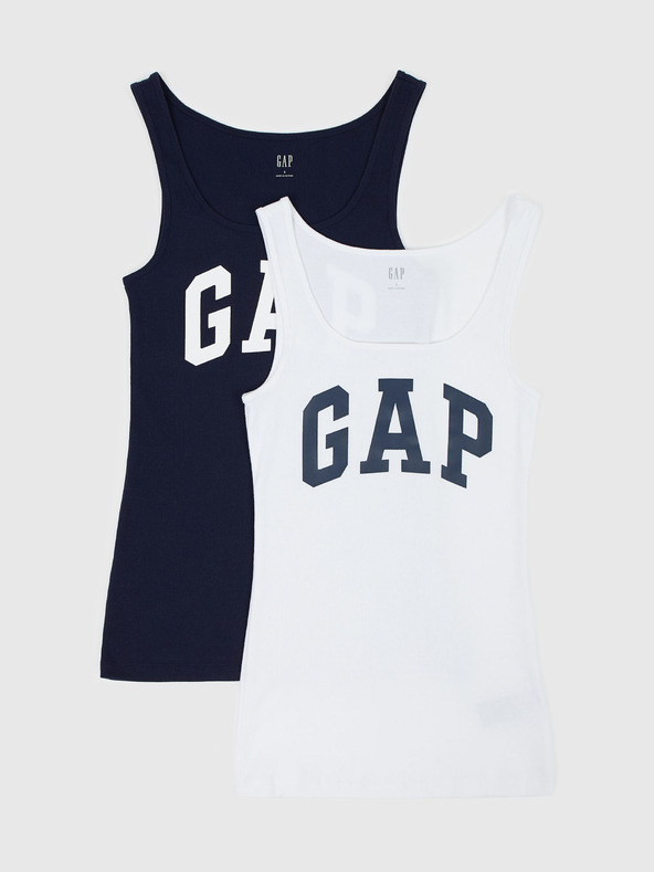 GAP Majica brez rokavov z logotipom 2 kos GAP