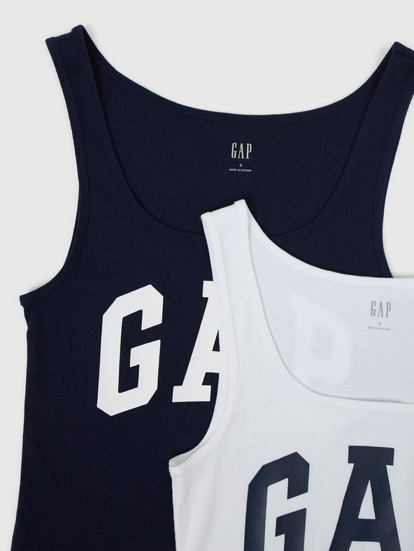 GAP Majica brez rokavov z logotipom 2 kos GAP