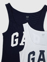GAP Majica brez rokavov z logotipom 2 kos GAP