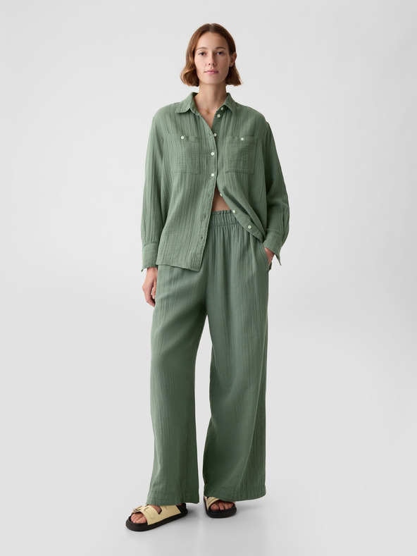 GAP Mušelínová oversize košeľa GAP