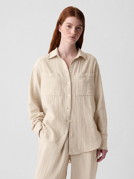 GAP Mušelínová oversize košeľa GAP