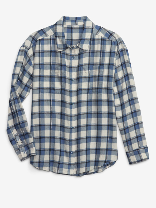 GAP Otroška flanelna majica GAP