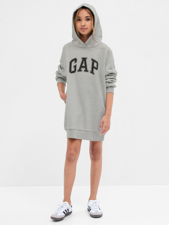 GAP Otroška puloverska obleka z logotipom GAP