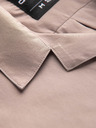 Ombre Clothing Svetlo rjava moška majica s kratkimi rokavi Ombre Clothing