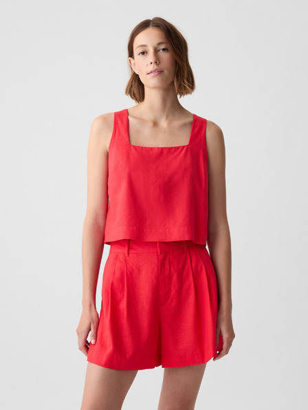 GAP Crop top iz lanenega blenda GAP