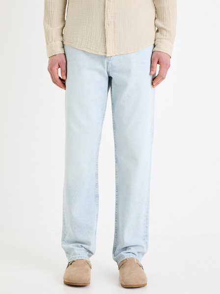 Celio Svetlo modre moške kavbojke Celio C15 straight Fodroit 30