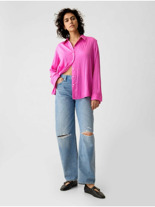 GAP Satenasta srajca Boyfriend GAP