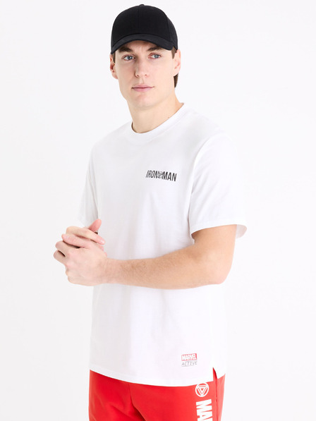 Celio Bela moška majica s potiskom Celio Marvel Iron Man