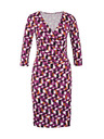 Orsay Vijolična ženska vzorčasta obleka ORSAY
