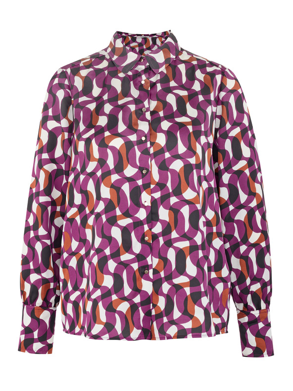 Orsay Vijolična ženska vzorčasta srajca ORSAY