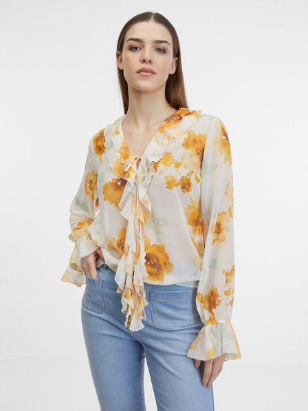 Orsay Bela ženska cvetlična bluza ORSAY