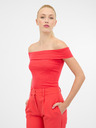 Orsay Rdeča ženska majica s kratkimi rokavi ORSAY
