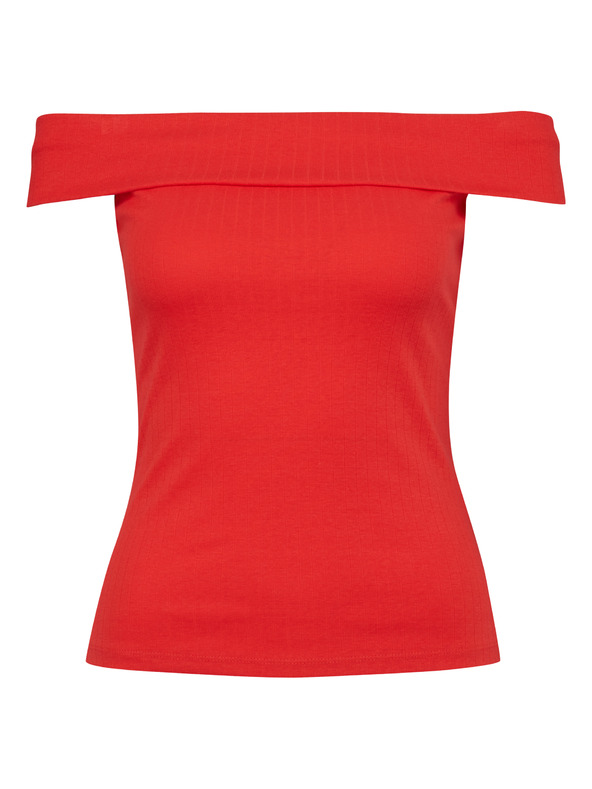 Orsay Rdeča ženska majica s kratkimi rokavi ORSAY