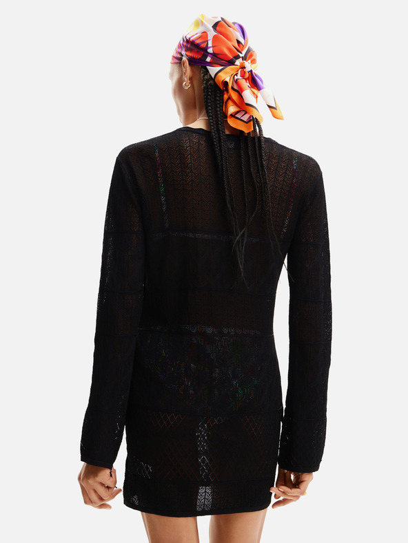 Desigual Desigual El Cairo Črna ženska obleka za na plažo