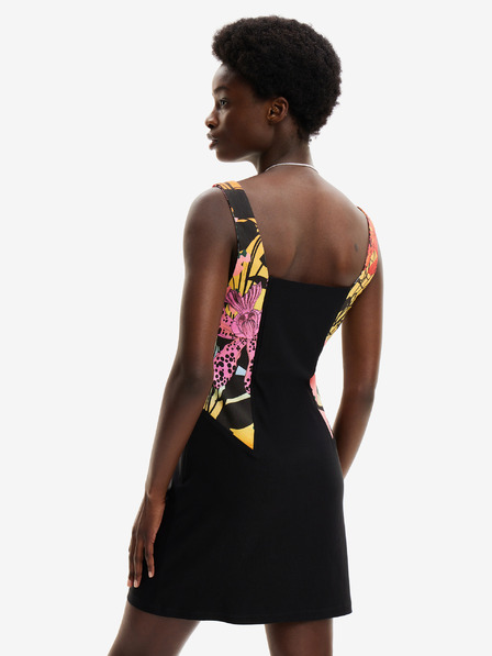 Desigual Desigual x M. Christian Lacroix Marbella Črna ženska obleka