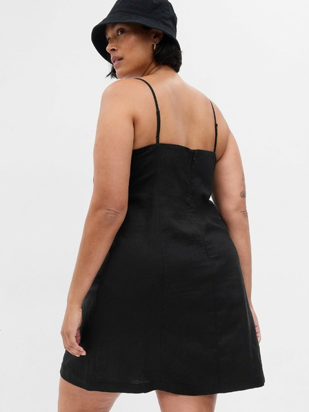 GAP Lanene mini obleke GAP