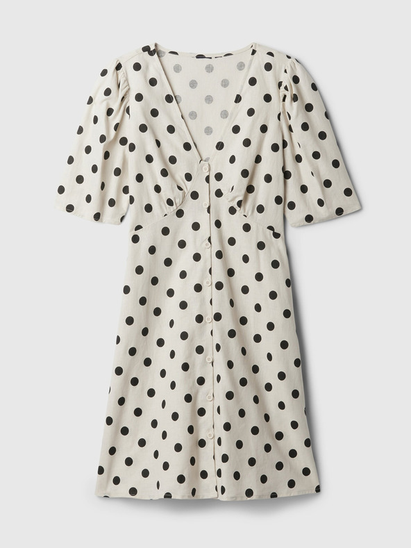 GAP Lanene pike mini obleke GAP