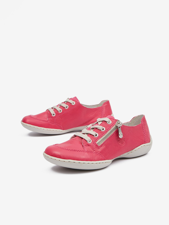 Rieker Temno roza ženske usnjene superge Rieker