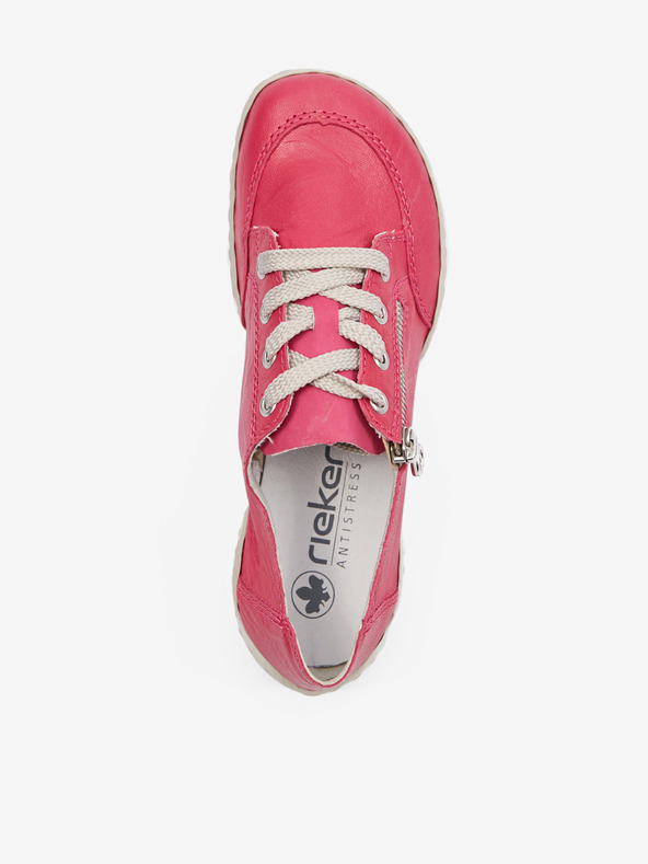 Rieker Temno roza ženske usnjene superge Rieker
