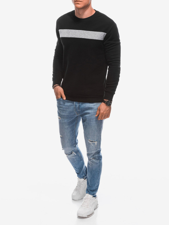 Edoti Moška majica s kapuco 1598B - črna