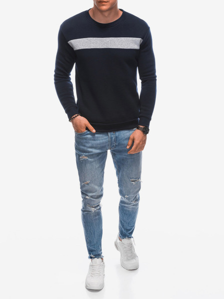 Edoti Moška majica s kapuco 1598B - temno modra