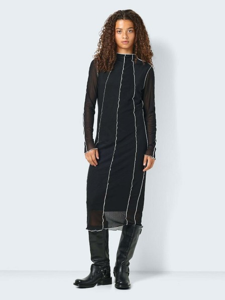 Noisy May Črna ženska midi obleka Noisy May Carrie