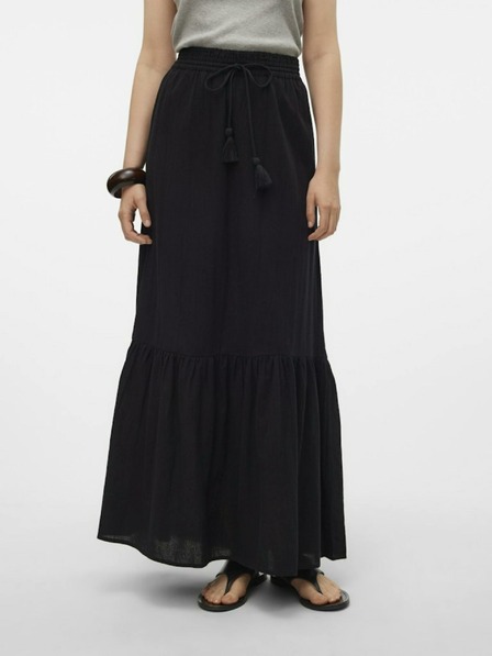 Vero Moda Črno žensko maksi krilo Vero Moda Pretty