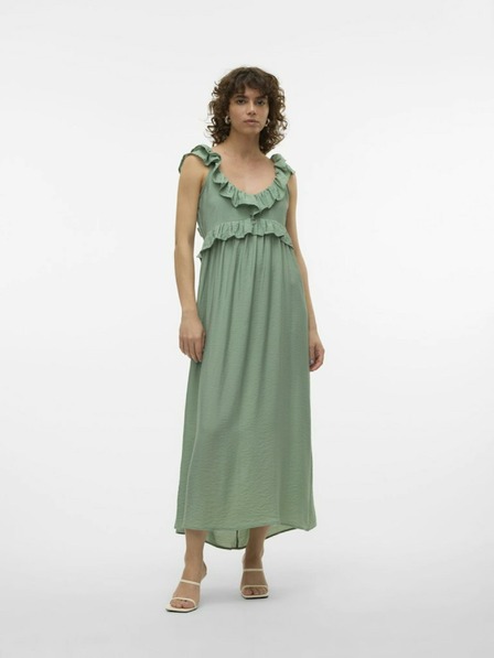Vero Moda Temno zelena ženska maksi obleka Vero Moda Josie