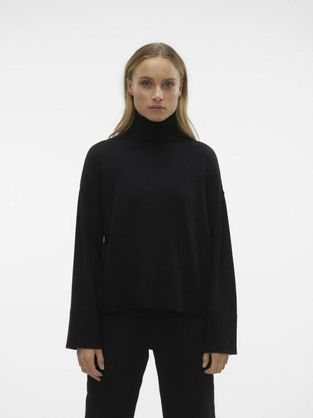 AWARE by VERO MODA Črni ženski rolokavs AWARE by VERO MODA Gisela