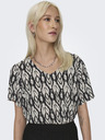 ONLY Črna ženska vzorčasta bluza ONLY Susan