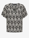 ONLY Črna ženska vzorčasta bluza ONLY Susan