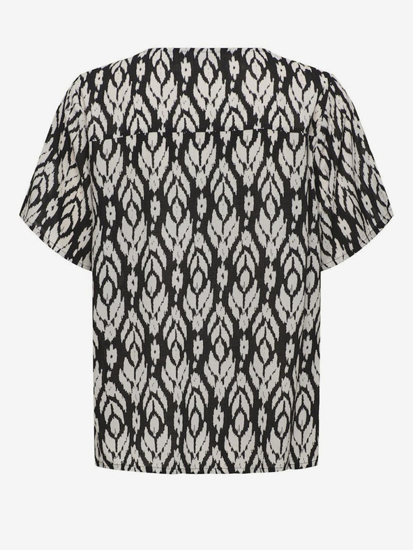 ONLY Črna ženska vzorčasta bluza ONLY Susan