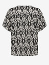 ONLY Črna ženska vzorčasta bluza ONLY Susan