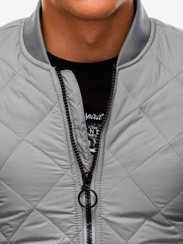 Edoti Moška prehodna bomber jakna C - siva