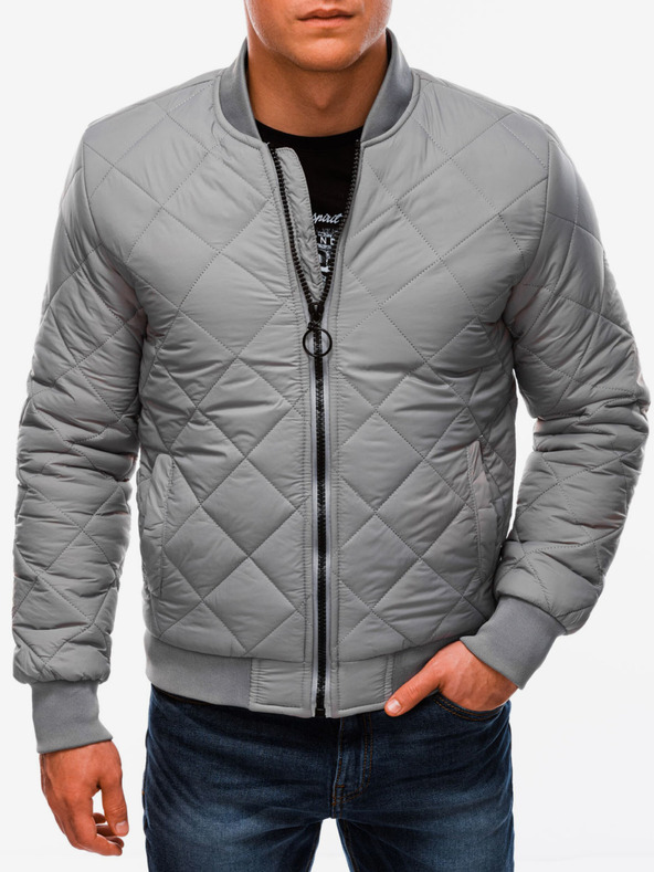 Edoti Moška prehodna bomber jakna C - siva