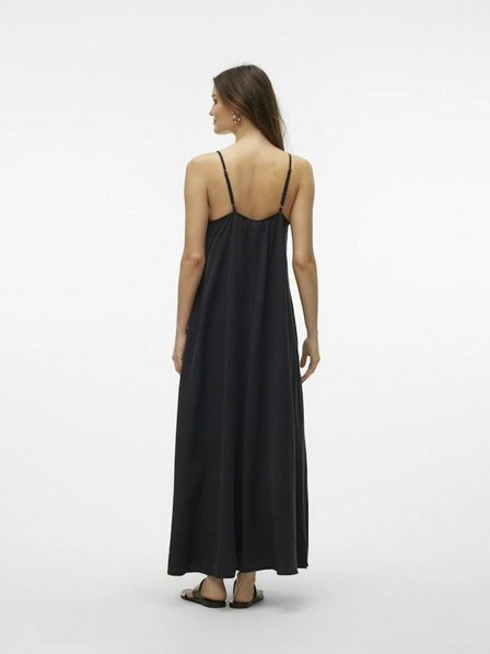 Vero Moda Črna ženska maksi obleka Vero Moda Harper