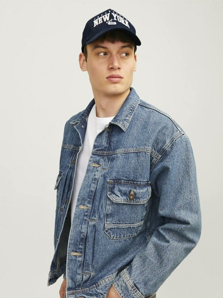 Jack & Jones Temno modra moška kapa Jack & Jones Citi Cap