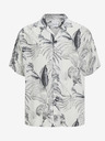 Jack & Jones Bela in siva vzorčasta moška srajca s kratkimi rokavi Jack & Jones Guru