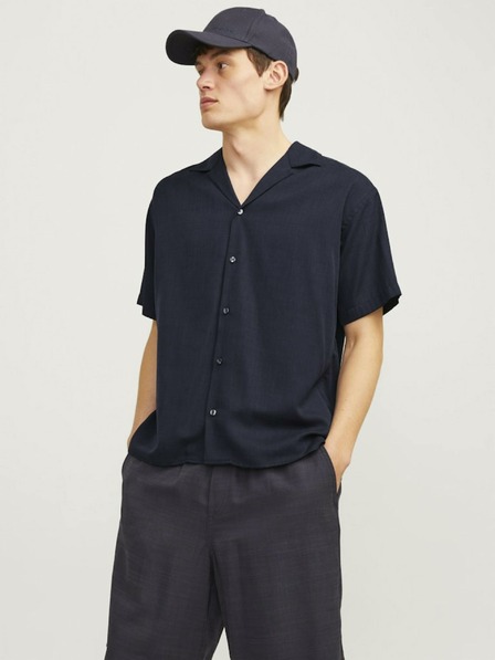 Jack & Jones Temno modra moška majica s kratkimi rokavi Jack & Jones Aaron