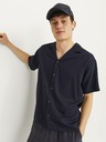 Jack & Jones Temno modra moška majica s kratkimi rokavi Jack & Jones Aaron