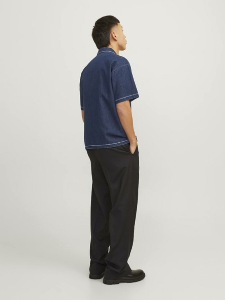 Jack & Jones Modra moška majica s kratkimi rokavi iz džinsa Jack & Jones Palma