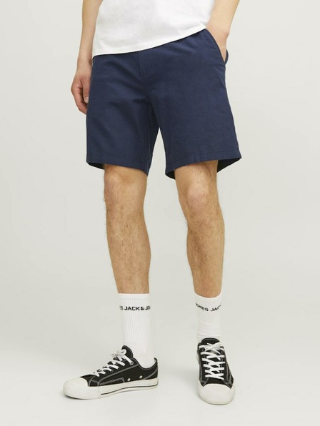 Jack & Jones Temno modre moške hlače chino s platnom Jack & Jones Ace