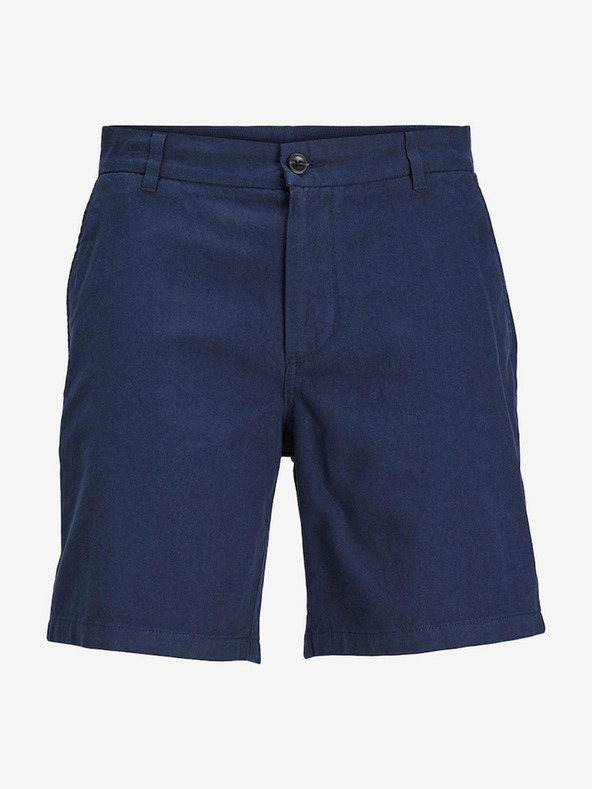 Jack & Jones Temno modre moške hlače chino s platnom Jack & Jones Ace