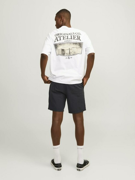 Jack & Jones Črne moške hlače chino s platnom Jack & Jones Ace