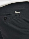 Jack & Jones Črne moške hlače chino s platnom Jack & Jones Ace