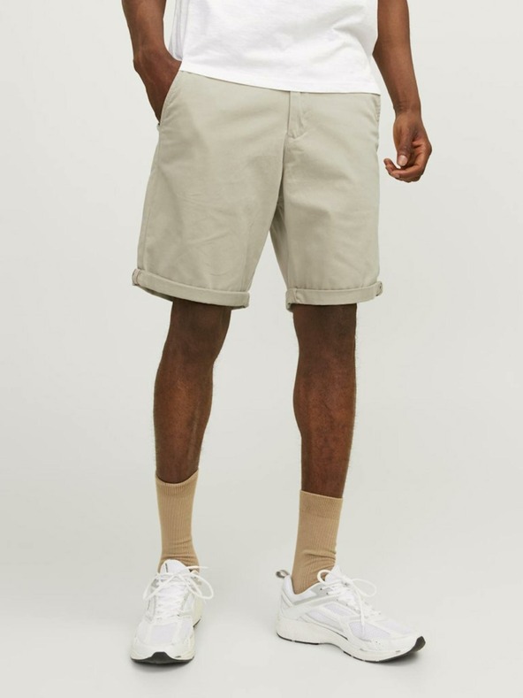 Jack & Jones Bež moške hlače Jack & Jones Bowie chino