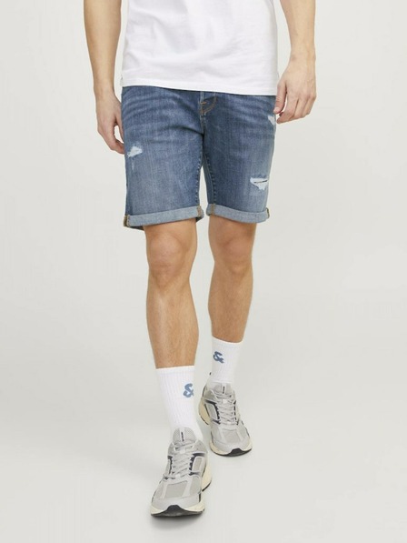 Jack & Jones Modre moške kratke hlače iz džinsa Jack & Jones Rick