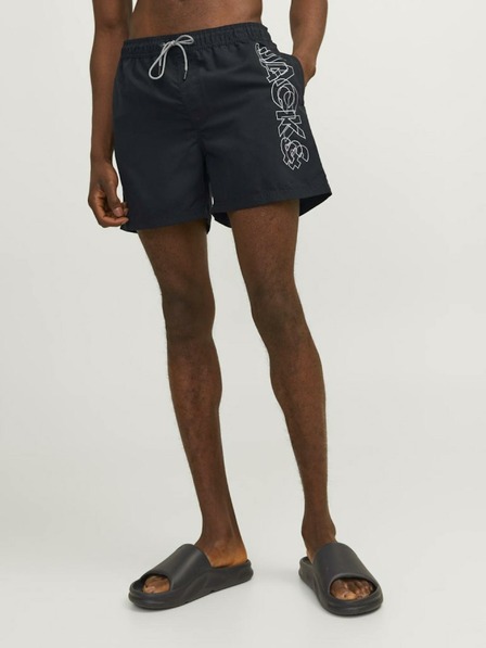 Jack & Jones Črne moške kopalke Jack & Jones Fiji